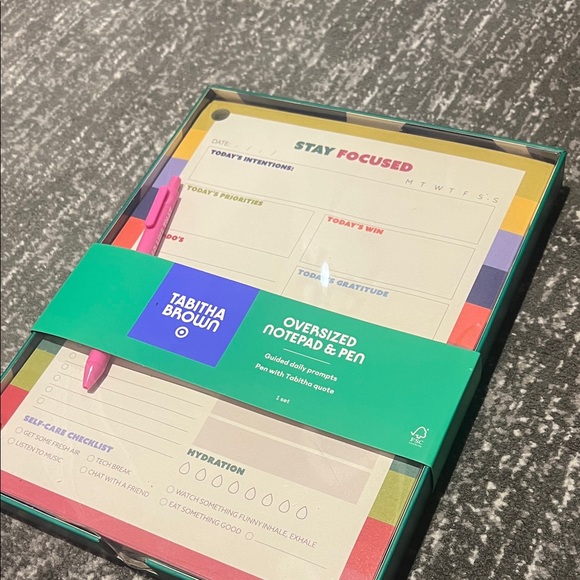 Tabitha Brown Multicolor Notepad & Pen Set - Picture 3 of 3